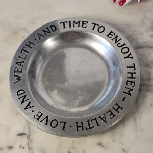 Vintage | Wilton Silver Pewter Decorative Plate